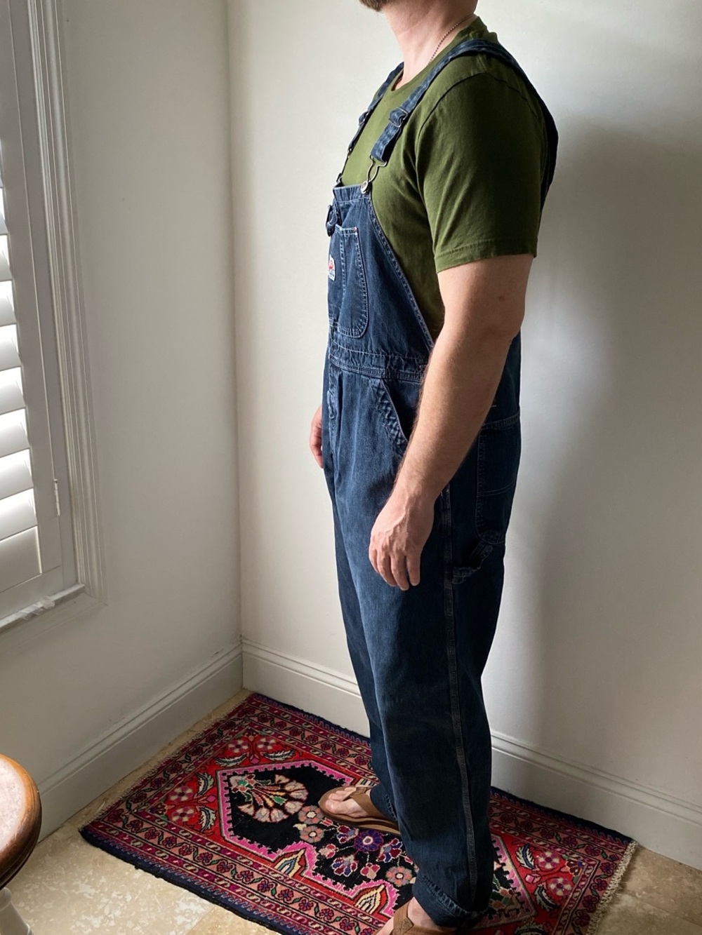 Vintage 90s Ikeda Genuine Classic 100% Cotton Dark Wash Overalls - XL